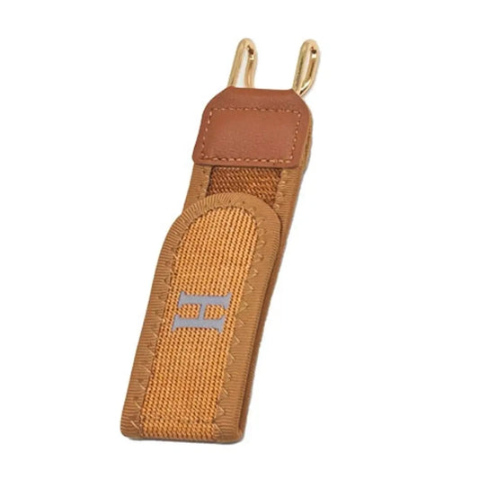 No-Buckle Elastic Hook Belt (Brown) — Invisible Hold, All-Day Comfort